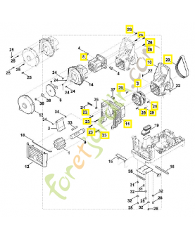 Dispositif de coupe 6013-760-3405. Pièce détachée Stihl / Vicking