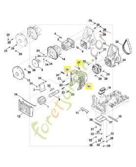 Carter complet 6013-700-8500. Pièce détachée Stihl / Vicking