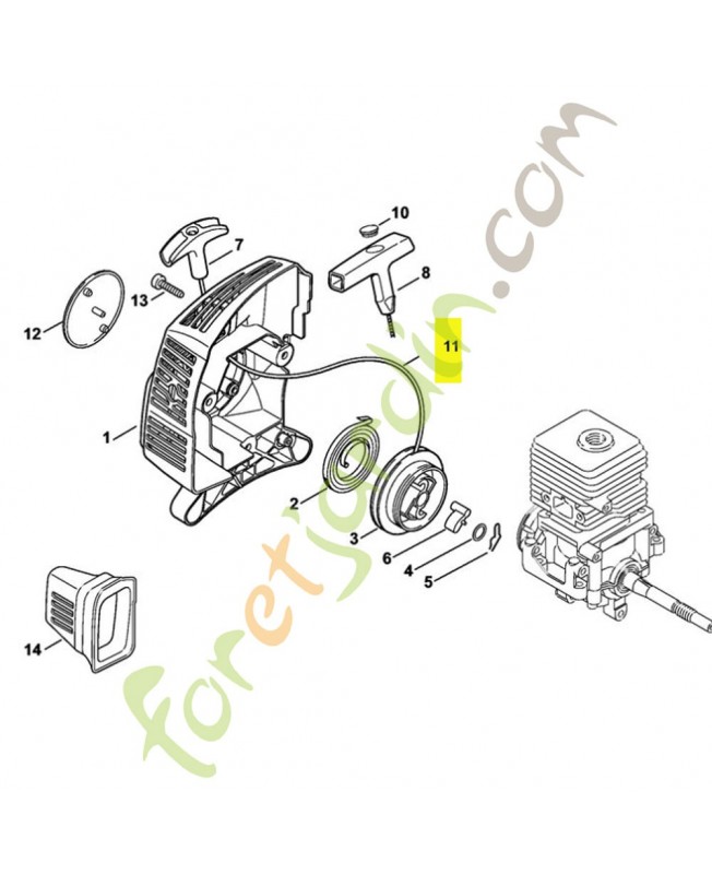 Corde 0000-195-8200 stihl