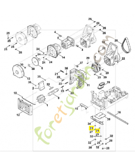Rondelle 9307-021-0100. Pièce de rechange Sithl / Vicking