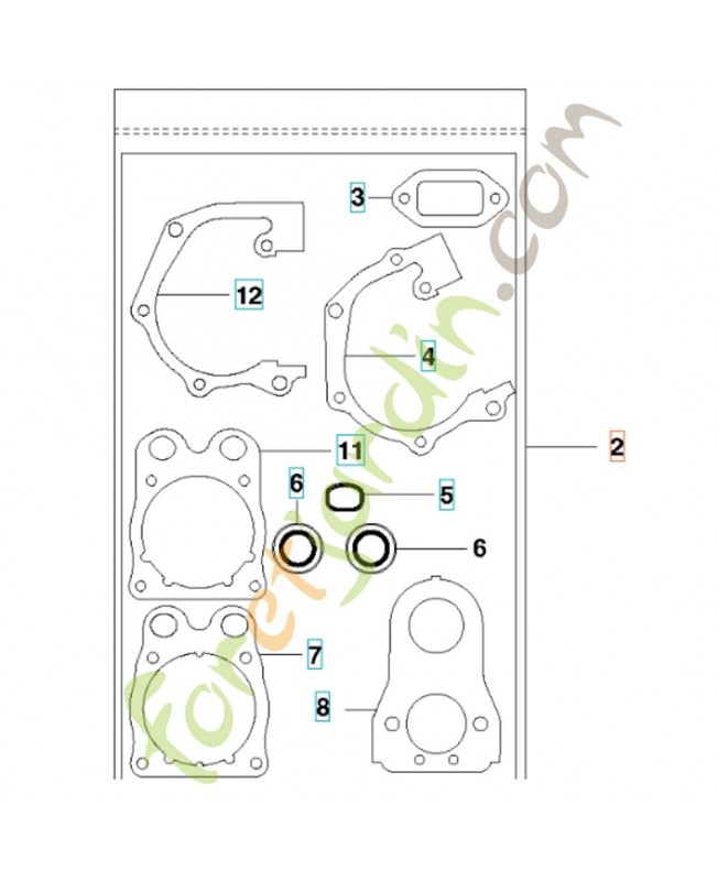 Jeu de joints Husqvarna ref. 581357402