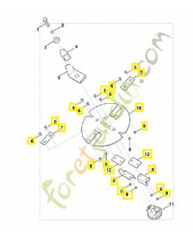 Disque porte lames complet référence 6008-700-5117