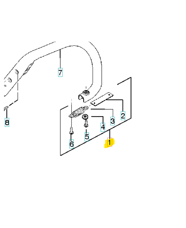Ressort 545006036. Pièce de rechange Husqvarna