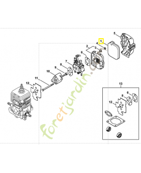 Filtre a air 4229-120-1800. Pièce de rechange Sithl / Vicking