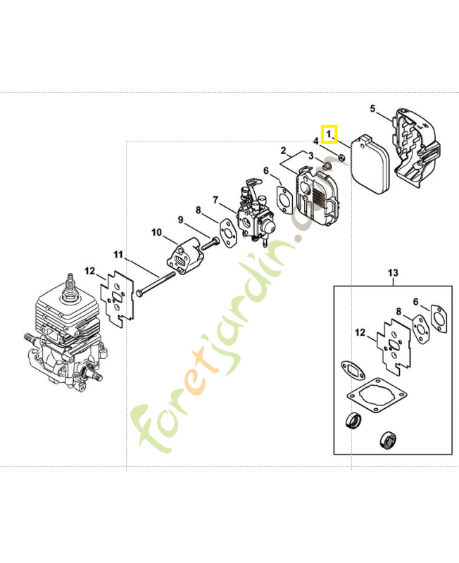 Filtre a air 4229-120-1800. Pièce de rechange Sithl / Vicking