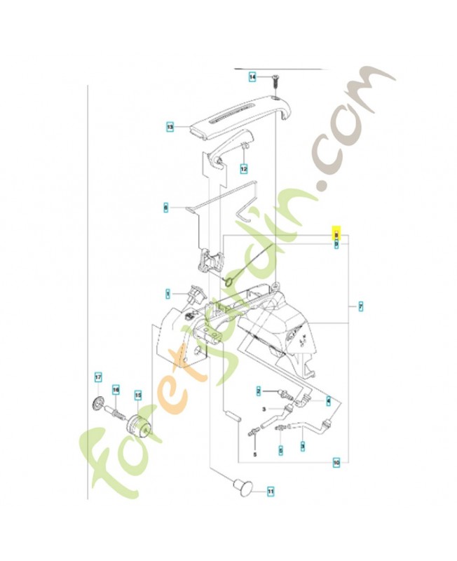 Levier 511062201. Pièce de rechange Husqvarna