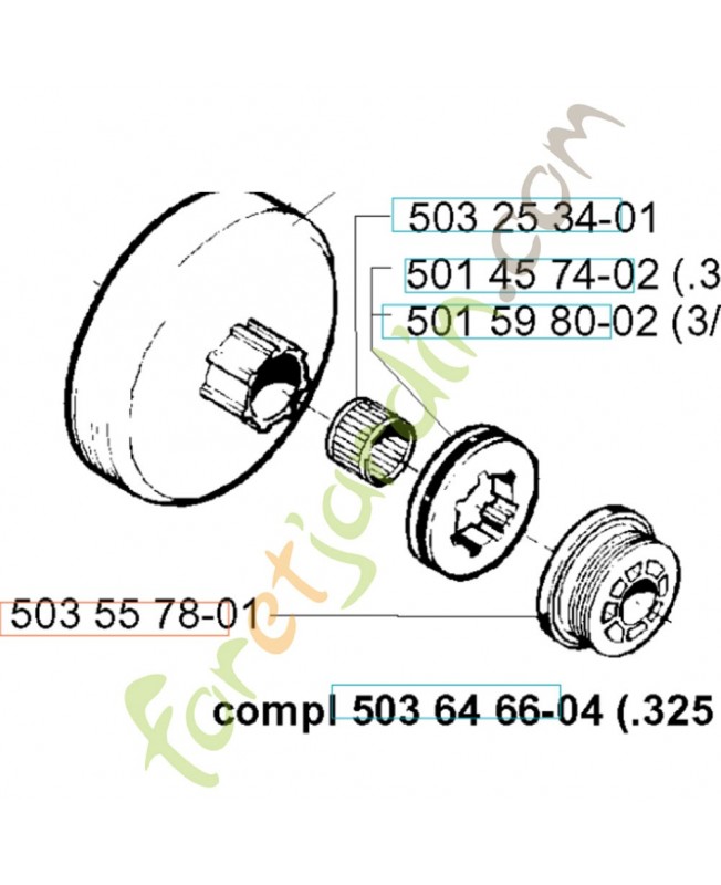 Engrenage a vis 503557801 Engrenage a vis 503557801