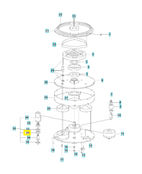 Roulement à billes 6004 2Rs C3 593415201.Pièce détachée Husqvarna