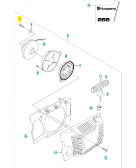 Vis husqvarna ref. 503214972 Remplace référence 503214916, 503210616, 503211406 ; 503213316 ; 729244805