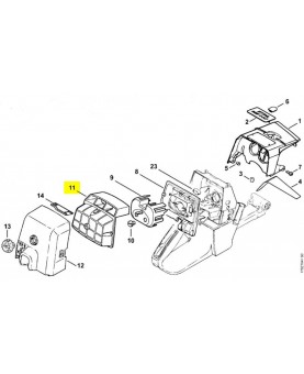 Filtre a air 1128-120-1603. Pièce détachée Stihl
