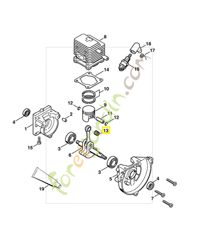 Cage aiguille 8x11x10 référence 9512-003-1830