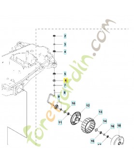Rondelle 535087802. Pièce de rechange Husqvarna