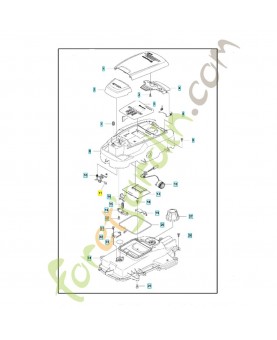 Clips 535089801. Pièce de rechange Husqvarna