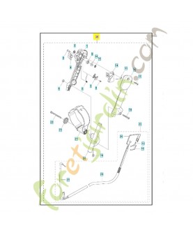 Levier 576579601. Pièce détachée Husqvarna