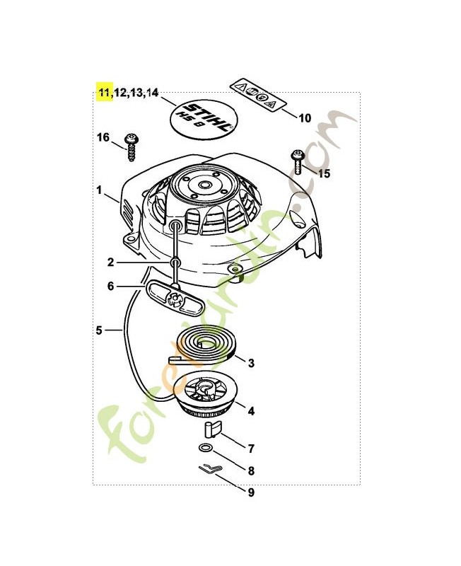 Plaque matricule hs 81r 4237-967-1500. Pièce de rechange Sithl / Vicking