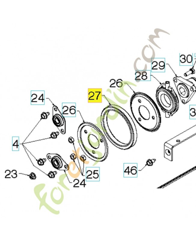 Anneau 585021001. Pièce de rechange Husqvarna
