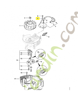 Languette enfichable 4237-431-2100 stihl