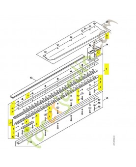 Barre de coupe cpl 750mm hs86t