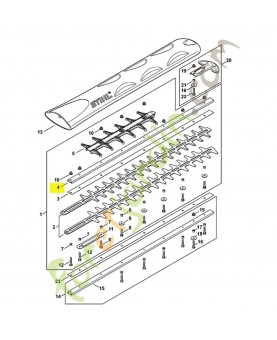 Glissière de guidage 600 mm / 24" R stihl réf. 4237-641-4600