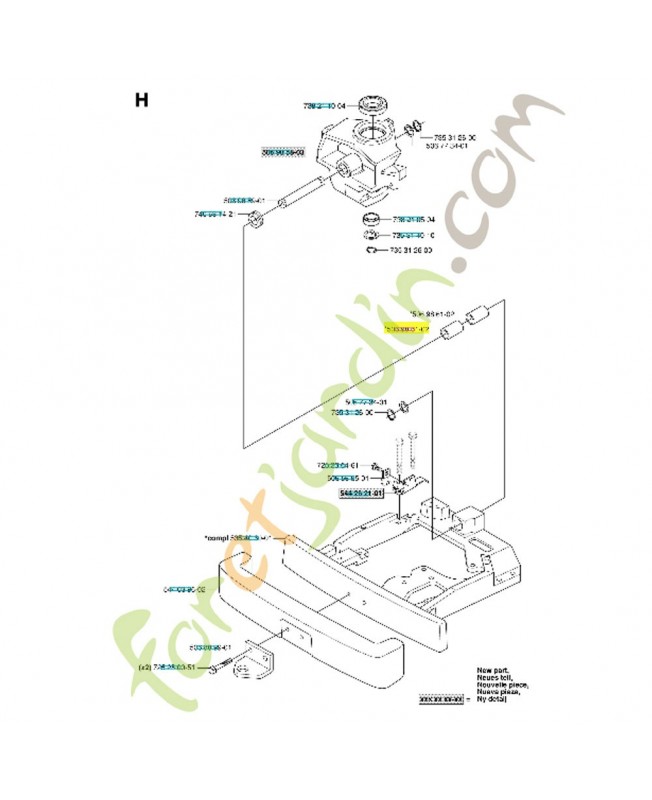 Douille 506986102. Pièce de rechange Husqvarna 