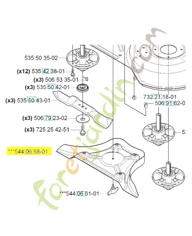 Bouchon 544065801 husqvarna