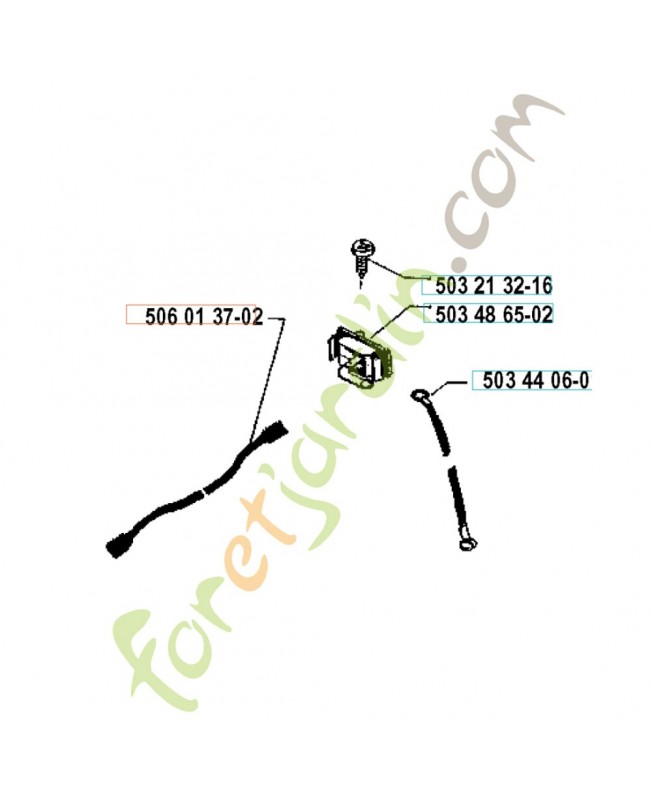 Cable 506013702. Pièce de rechange Husqvarna