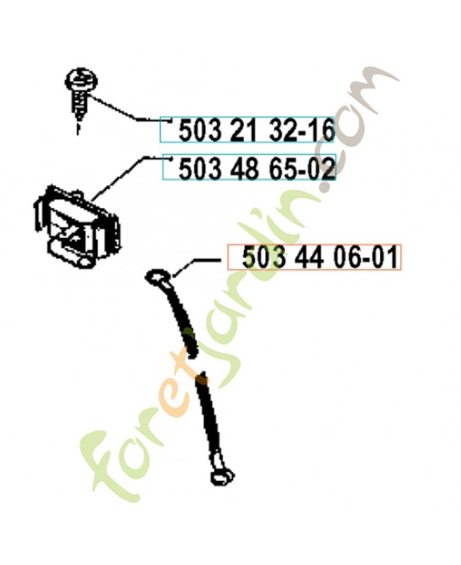 Cable 503440601. Pièce de rechange Husqvarna