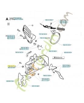 Vis  référence 725532755 husqvarna Remplace référence 501360028 ; 725532756 ; 504015801