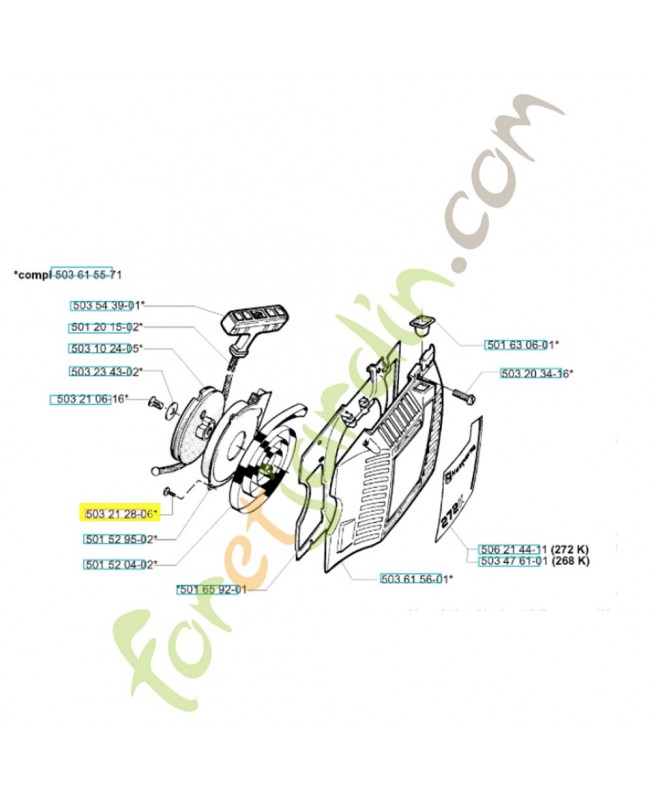 Vis 503212806 husqvarna