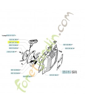 Cordon de demarreur 501201502 husqvarna