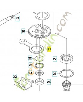 Bielle 537232001. Pièce de rechange Husqvarna