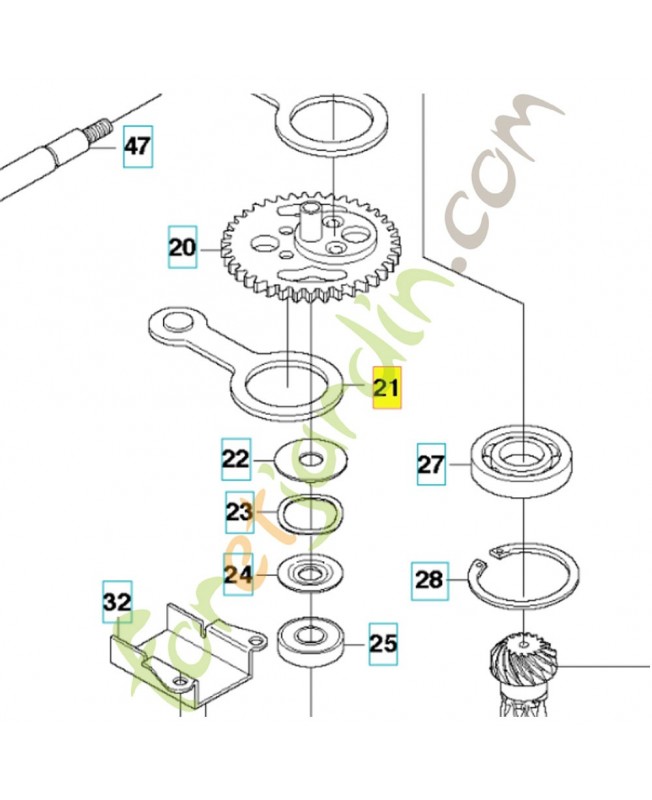 Bielle 537232001. Pièce de rechange Husqvarna