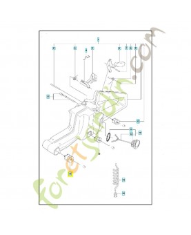 Amortisseur 501773501. Pièce de rechange Husqvarna