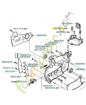 Support 503869301. Pièce de rechange Husqvarna