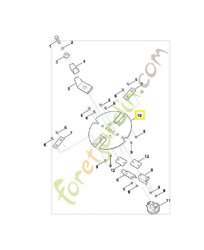Disque a couteaux.6008-702-1111 Pièce de rechange Sithl / Vicking