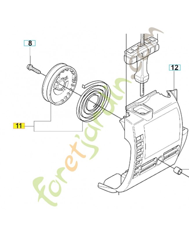 Poulie de lanceur Husqvarna ref. 503964901