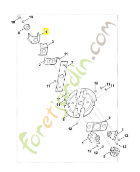 Couteau pré broyage 6011-702-0320 Pièce de rechange Sithl / Vicking