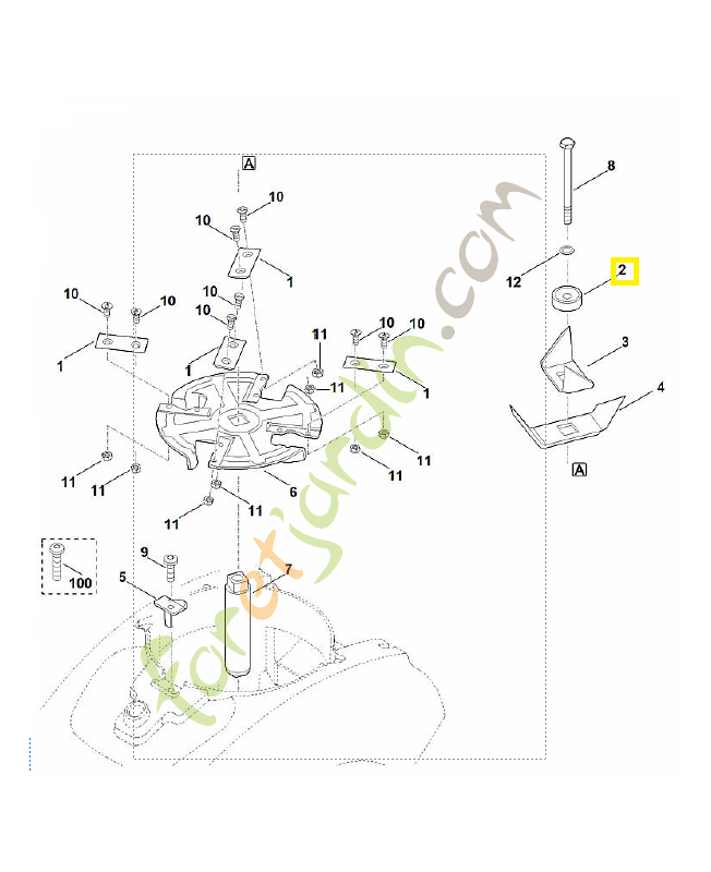 Fixation rapide 6011-702-6700 Pièce de rechange Sithl / Vicking