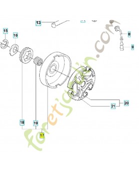 Cloche embrayage complet 586980601. Pièce de rechange Husqvarna