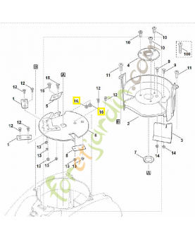 Écrou a six pans m8 9212-260-1100. Pièce de rechange Sithl / Vicking