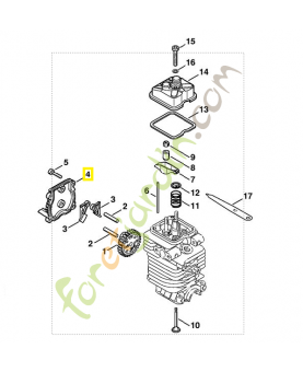 Couvercle 4180-038-1300. Pièce de rechange Sithl / Vicking
