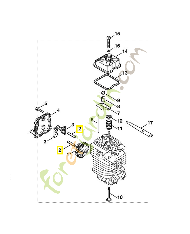 Boulon 5 x 26,5  4180-038-0803 stihl