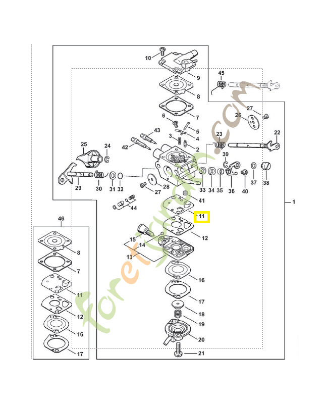 Membrane de pompe 4180-121-4800. Pièce détachée Stihl / Vicking