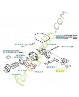 Ressort 503869702. Pièce de rechange Husqvarna
