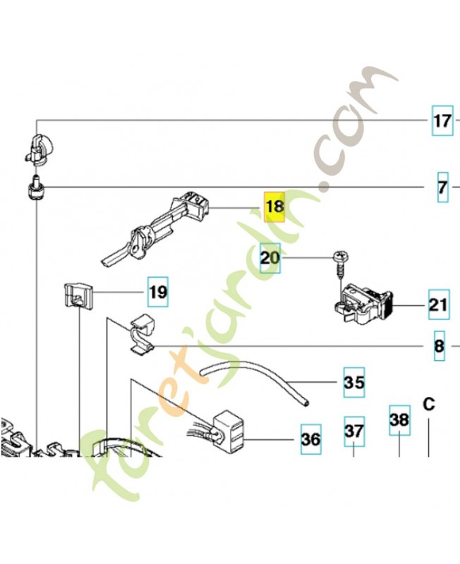 COMMANDE DE STARTER 544229002