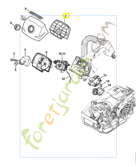 Filtre a air feutre 1145-140-4406. Pièce détachée Stihl / Vicking