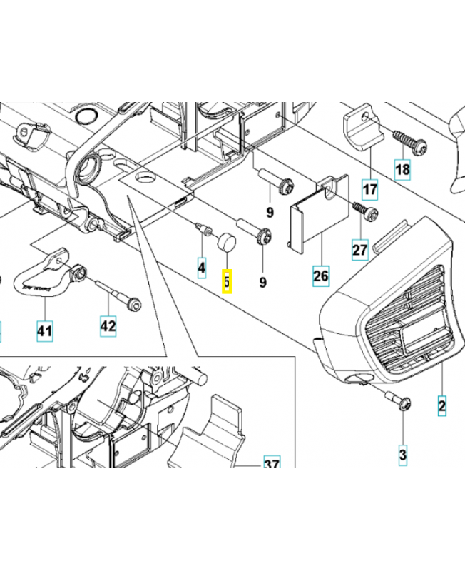 Joint 516948101 et 505045601. Pièce détachée Husqvarna