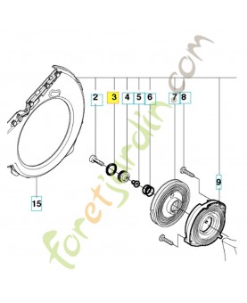 Anneau en o 740431300. Pièce détachée Husqvarna