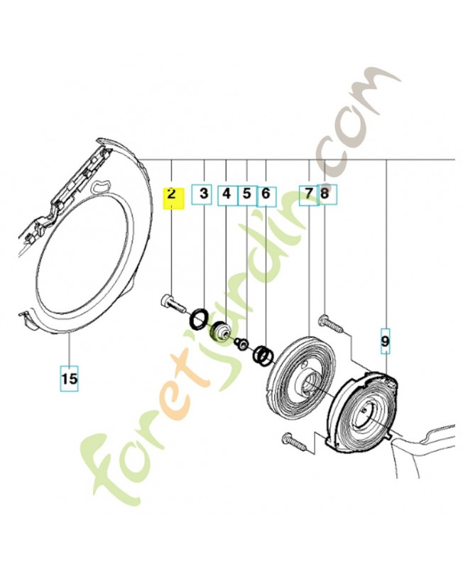 Vis 510269222. Pièce détachée Husqvarna