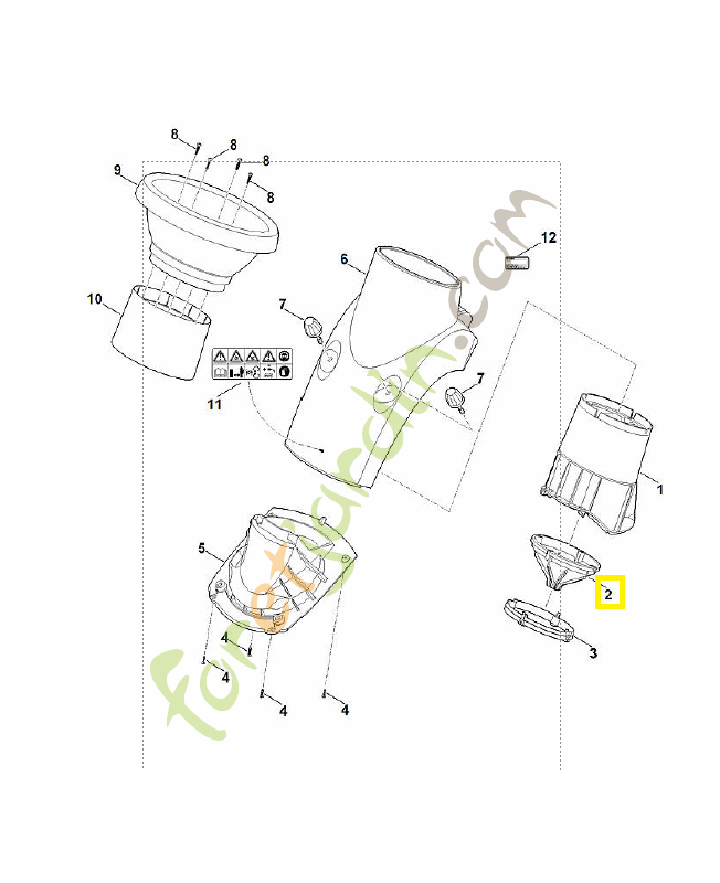 Bague de protection. Pièce de rechange Sithl / Vicking référence 6008-706-8400